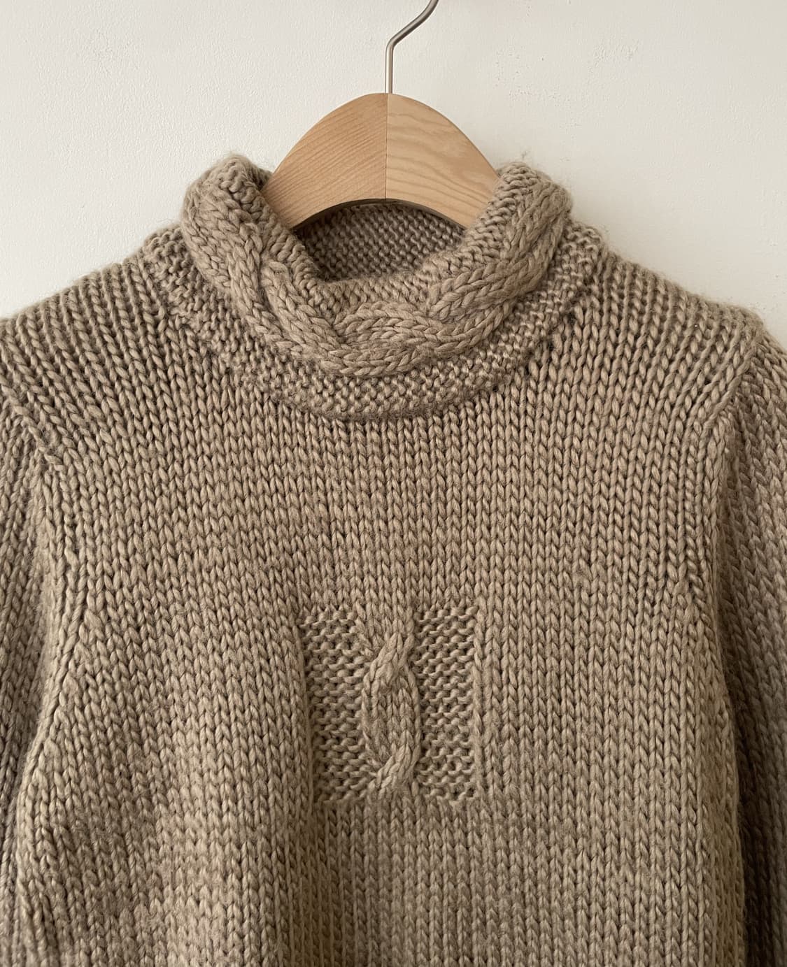 vintage brown twist neck knit 상품이미지2