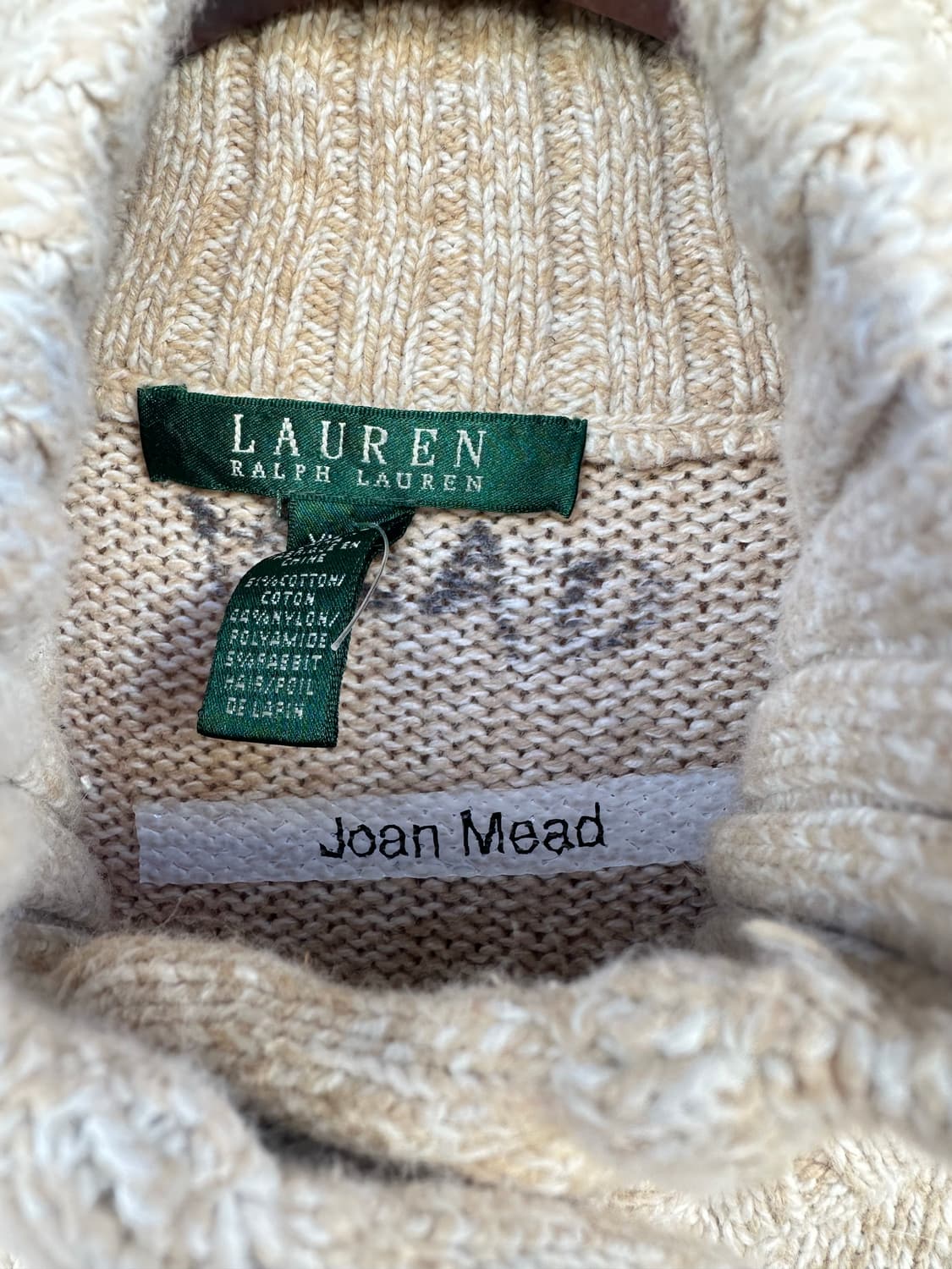 로렌 랄프 로렌 래빗헤어 롱 가디건 상품이미지4