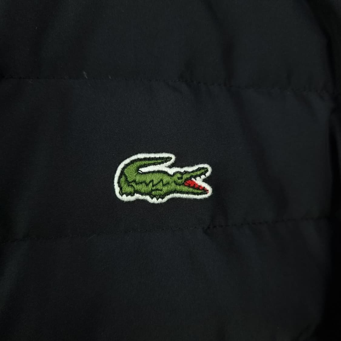 [라코스테] 로고 패치 덕다운 니트 경량 패딩 자켓 발랙 M19789 상품이미지6