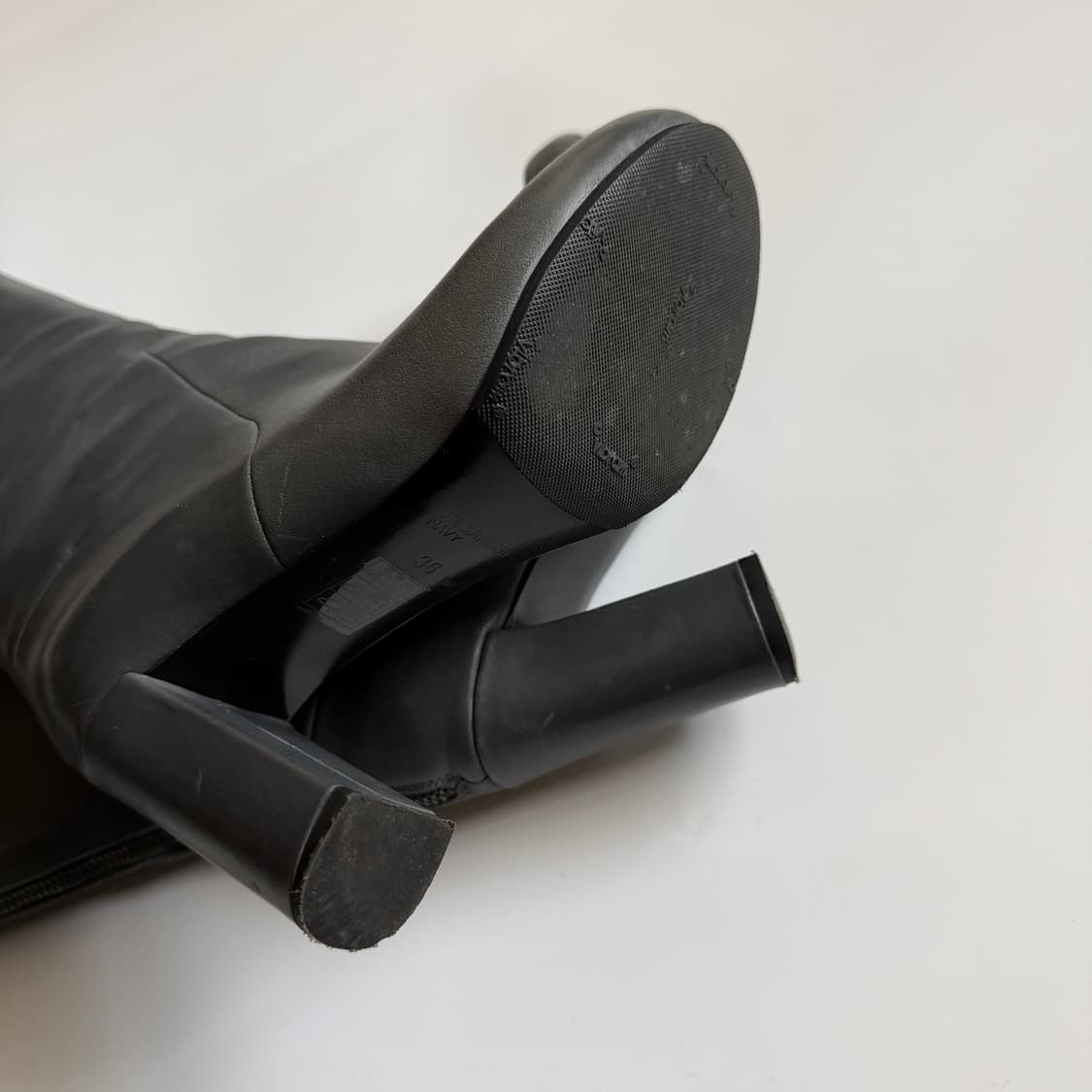 질샌더 그레이 레더 롱부츠 36 상품이미지5