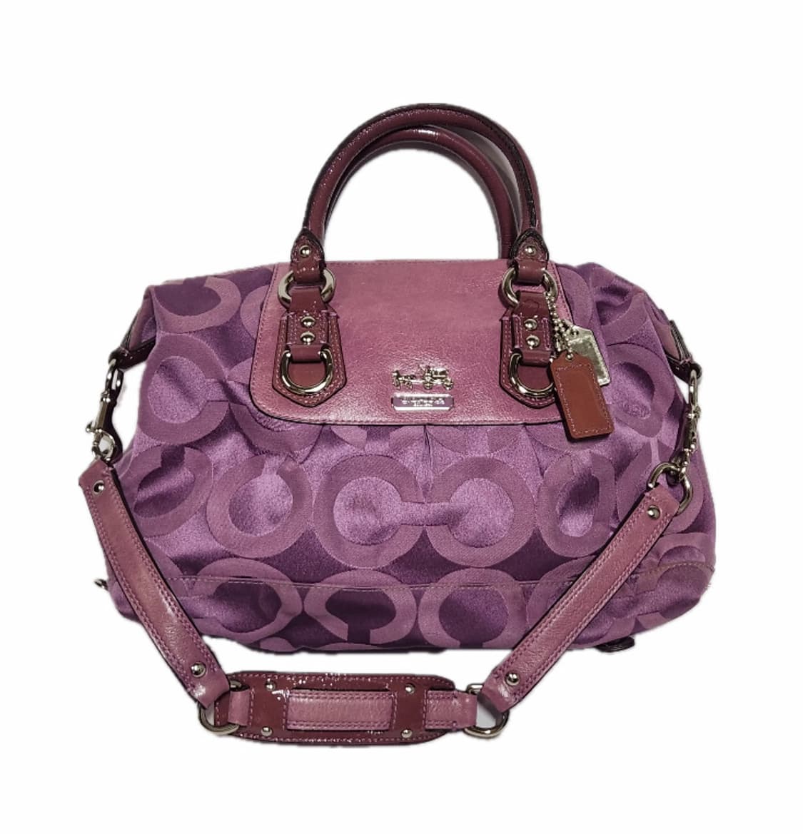 Coach 코치 시그니처 퍼플 토트백 상품이미지1