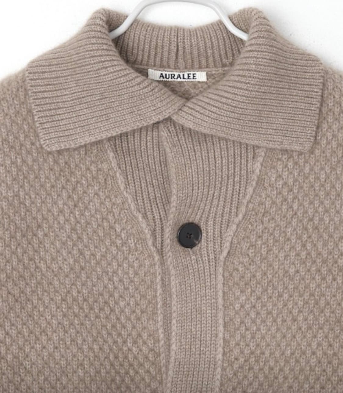 [4] 오라리 베이비 캐시미어 니트 가디건 내추럴 브라운 상품이미지3