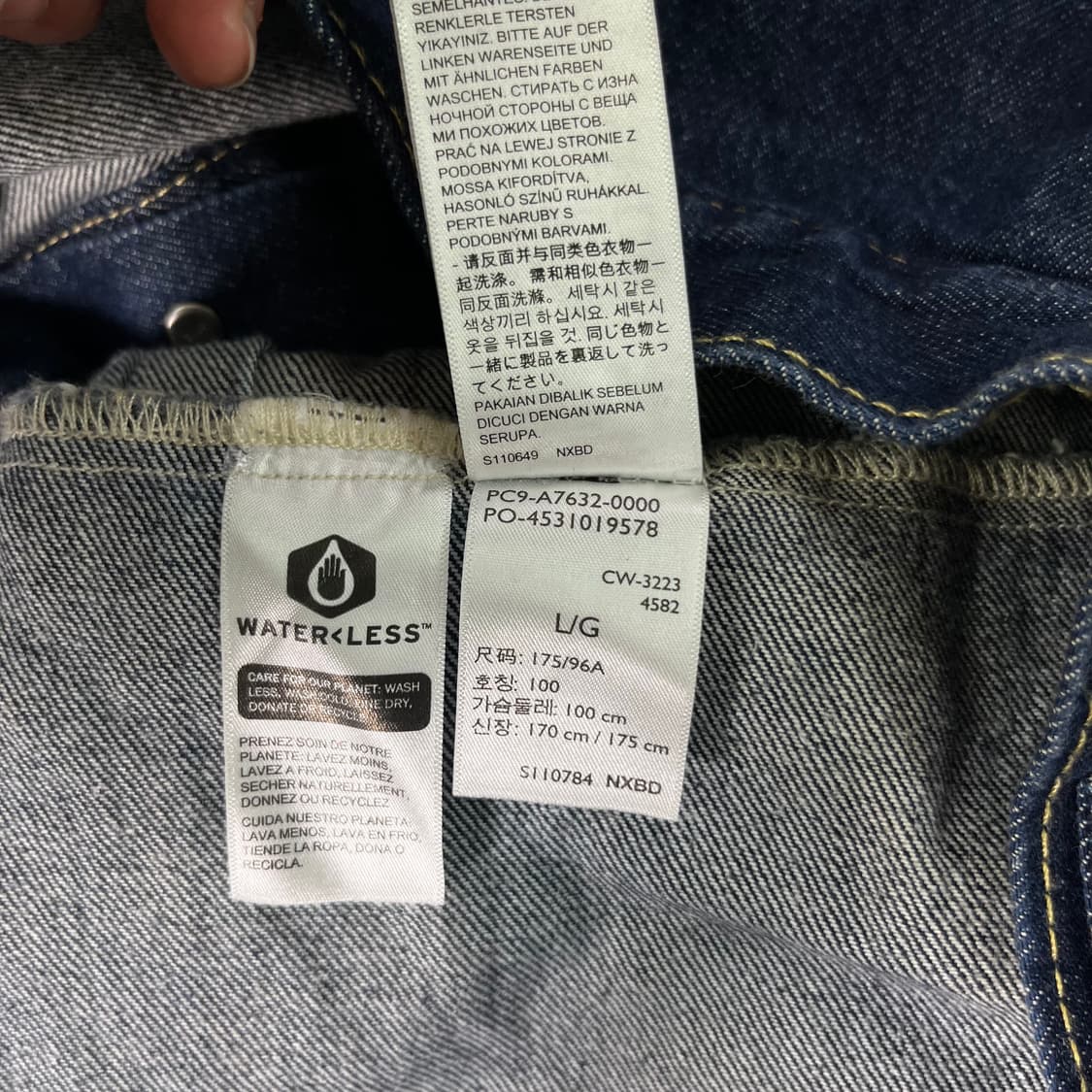 100 리바이스 타입투 타크 인디고 데님 청자켓 상품이미지7