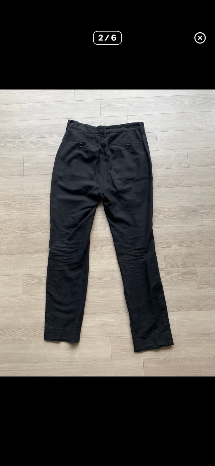 투빌더스하우스 스탠다드 01 린넨 코튼 팬츠 블랙 s 상품이미지2