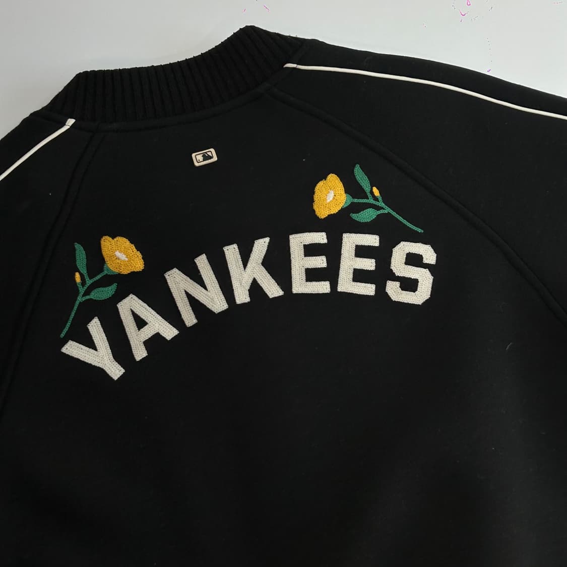 MLB 양키스 플라워 자수 블랙 야구점퍼 상품이미지7