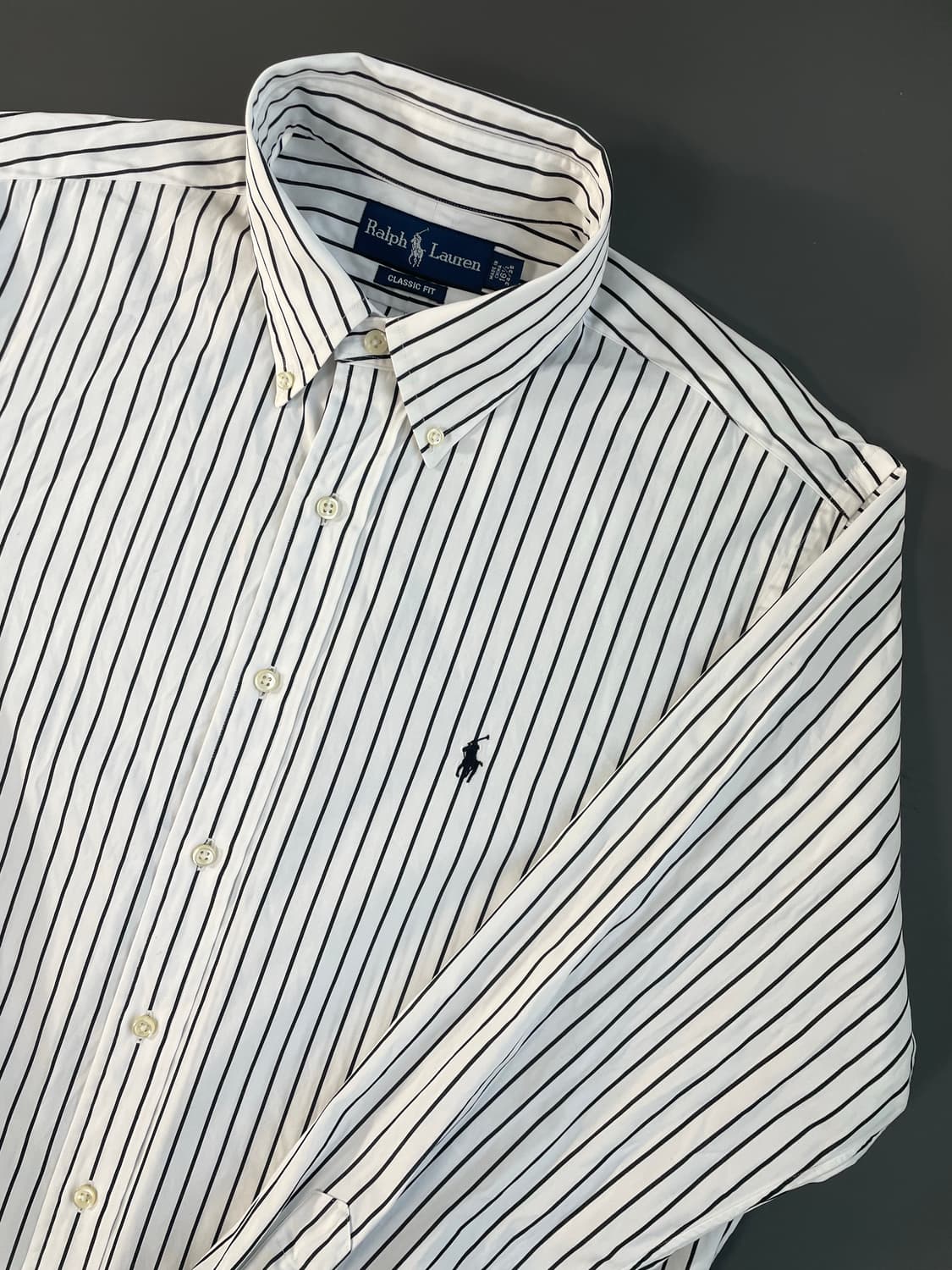 [XL] 폴로 랄프로렌 코튼 스트라이프 셔츠 클래식핏 상품이미지3