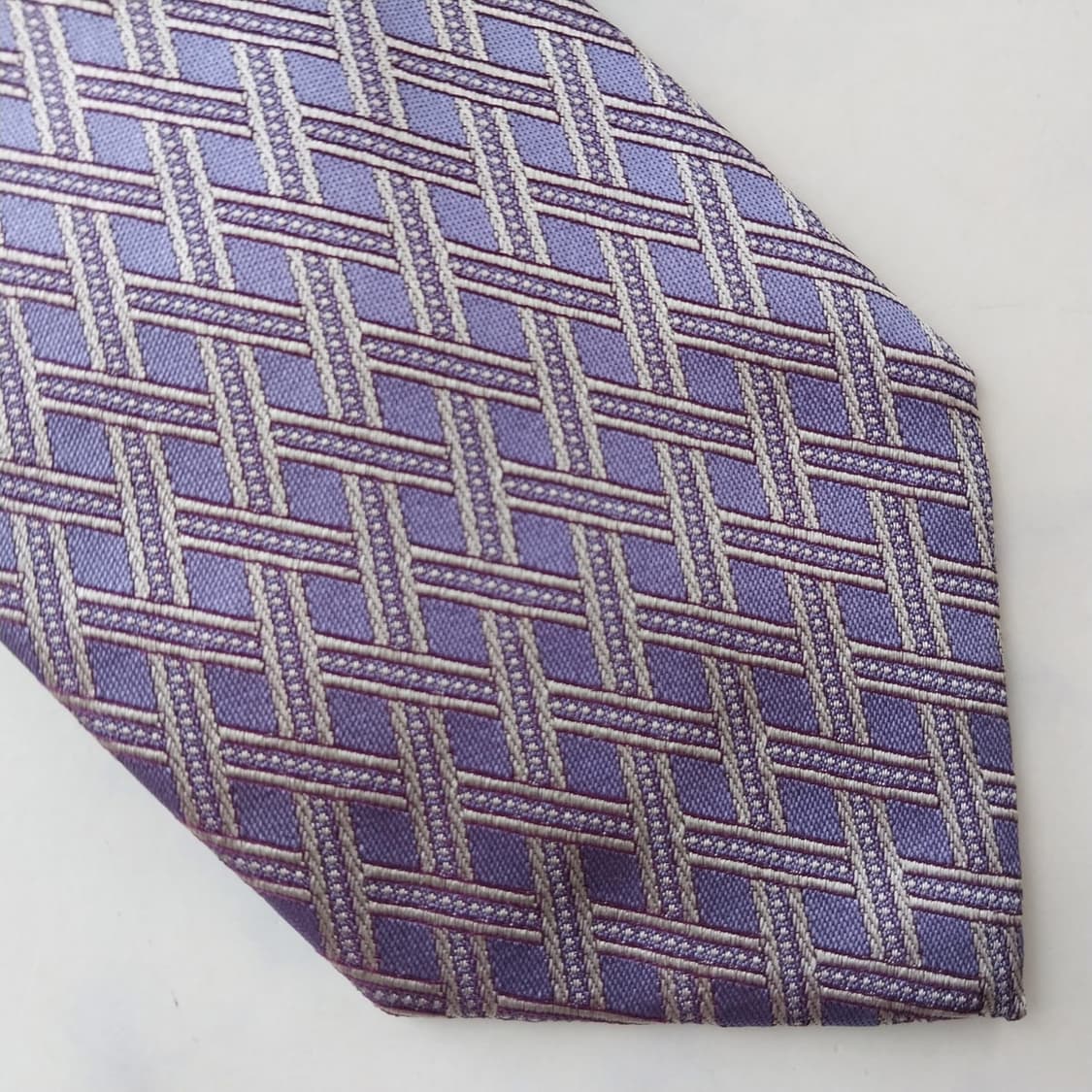 앤드류스타이 실크 퍼플 자카드 넥타이 8.7cm 새제품 K2545
 상품이미지6