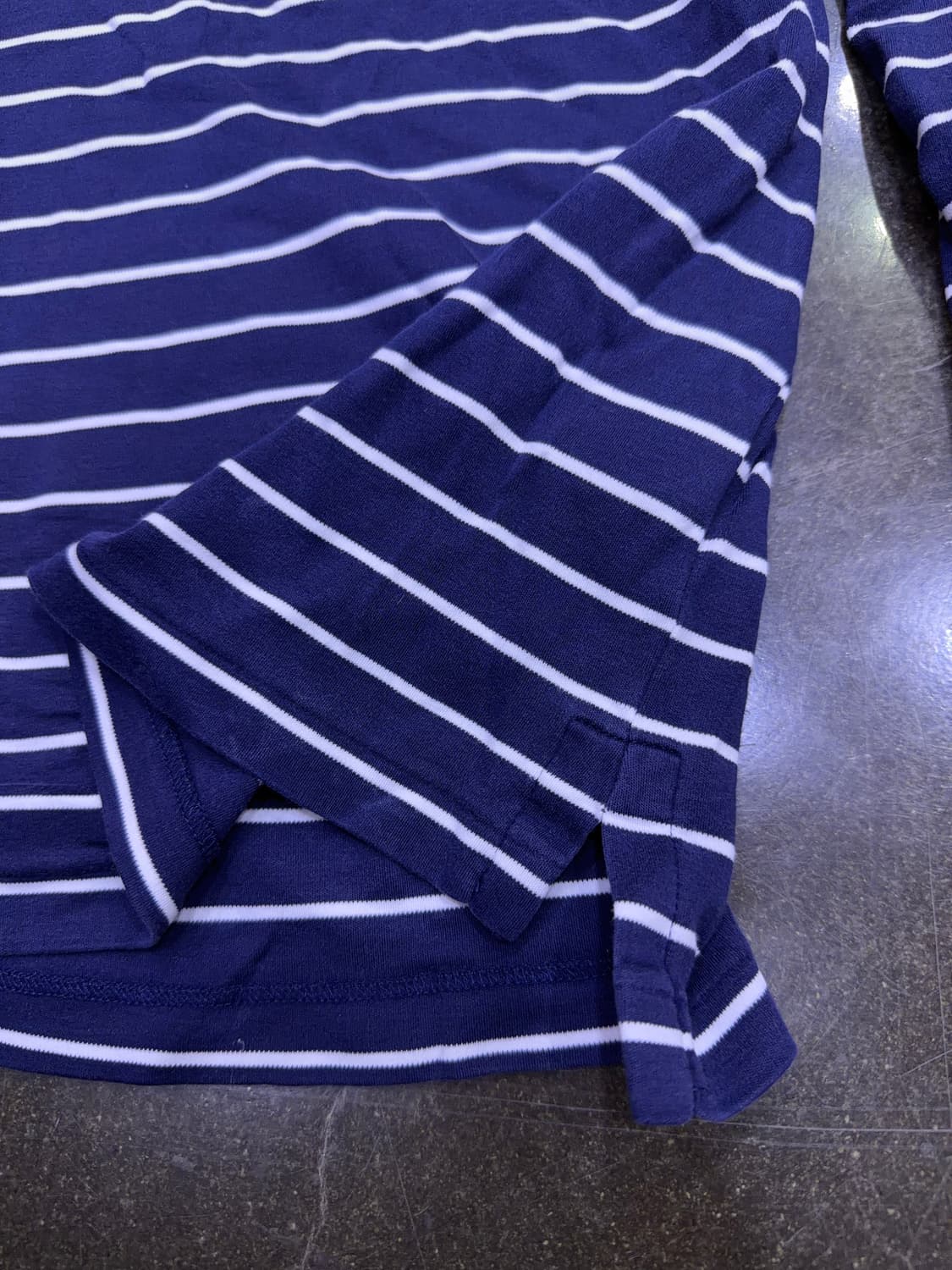 폴로 랄프로렌 스트라이프 긴팔 카라티 커스텀 슬림핏 네이비 L 상품이미지5