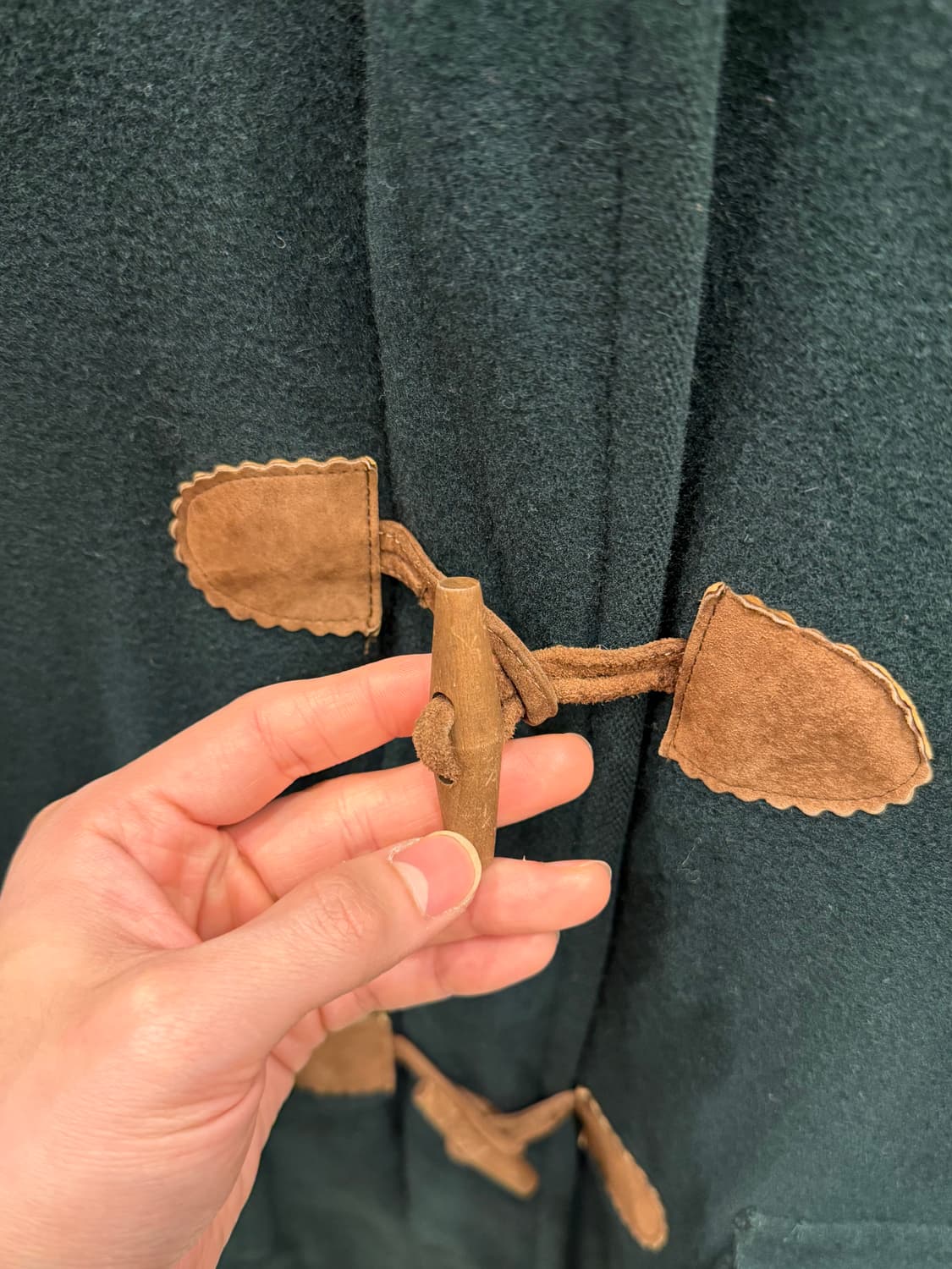 80s L.L.Bean 엘엘빈 울 집업 더플 코트 (made USA) 상품이미지5