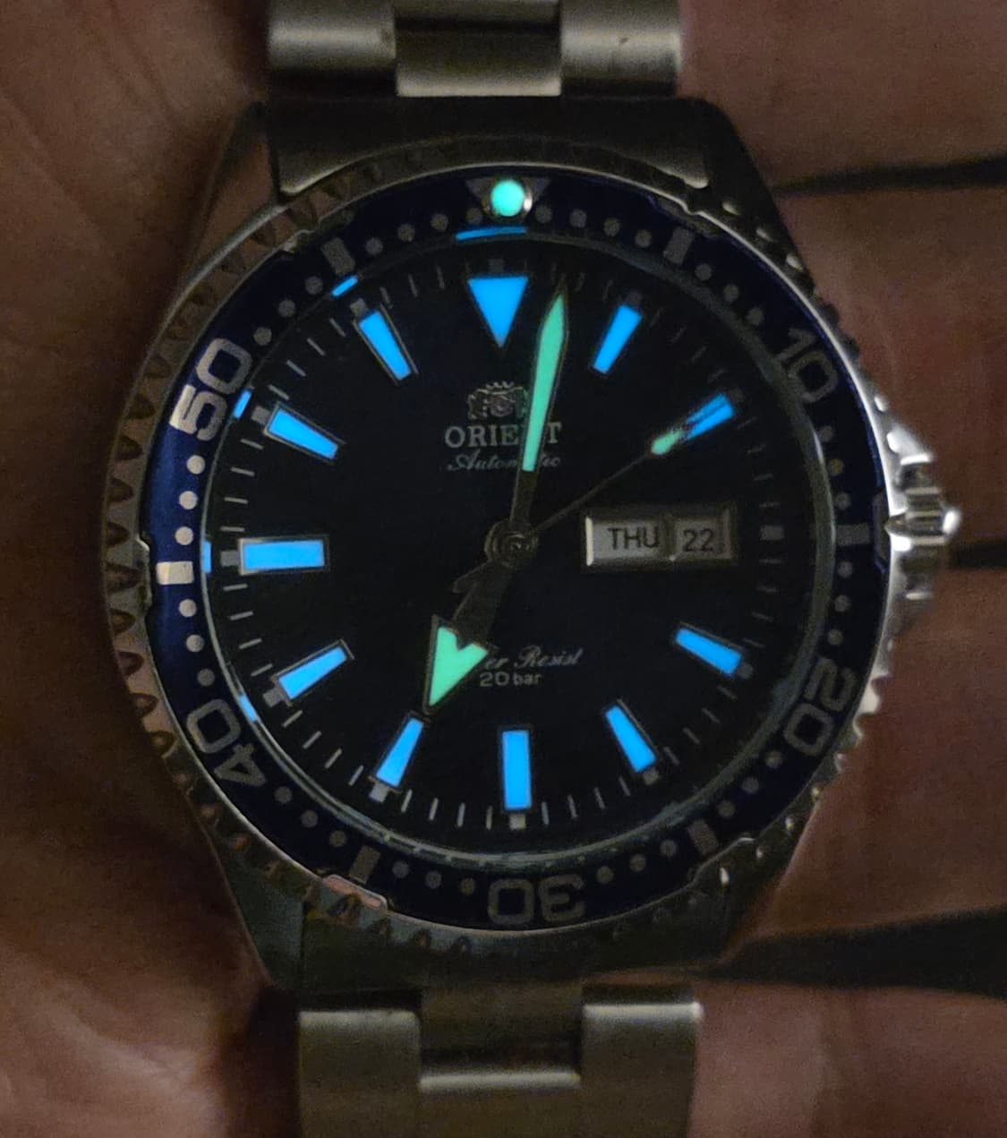 오리엔트 카마슈 RA- AA0002 블루 다이얼 오토메틱 시계 상품이미지3