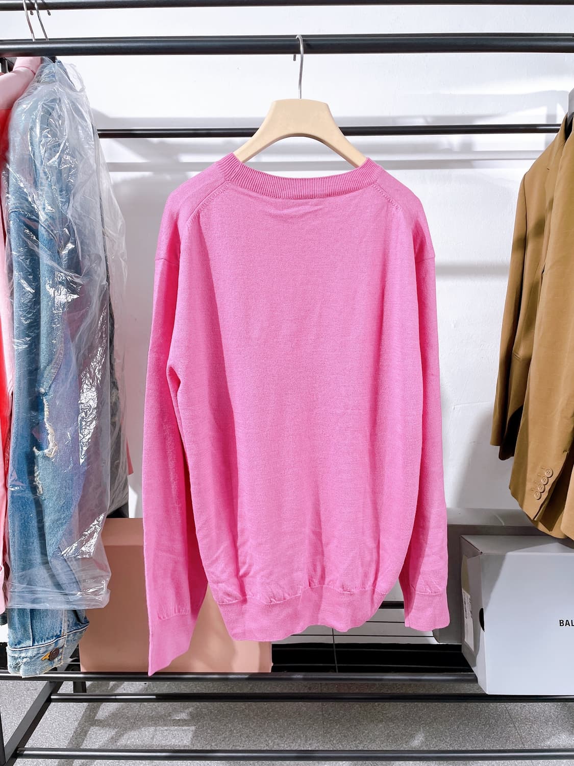 EENK X 케이스스터디 남성 퍼플 울 캐시미어 혼방 니트 상품이미지3