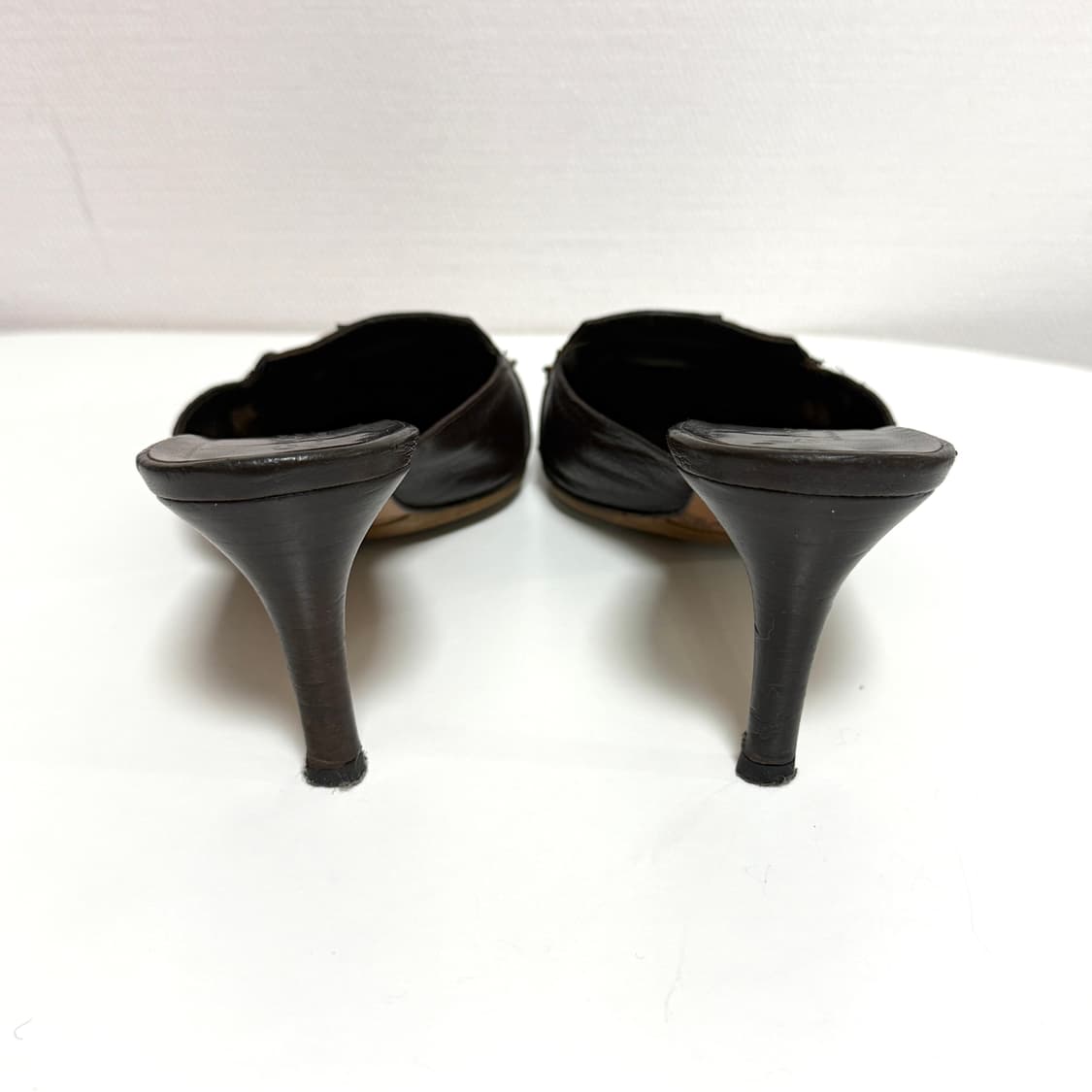 구찌 레더 체인 뮬 ⚡️희귀 y2k 빈티지 상품이미지3