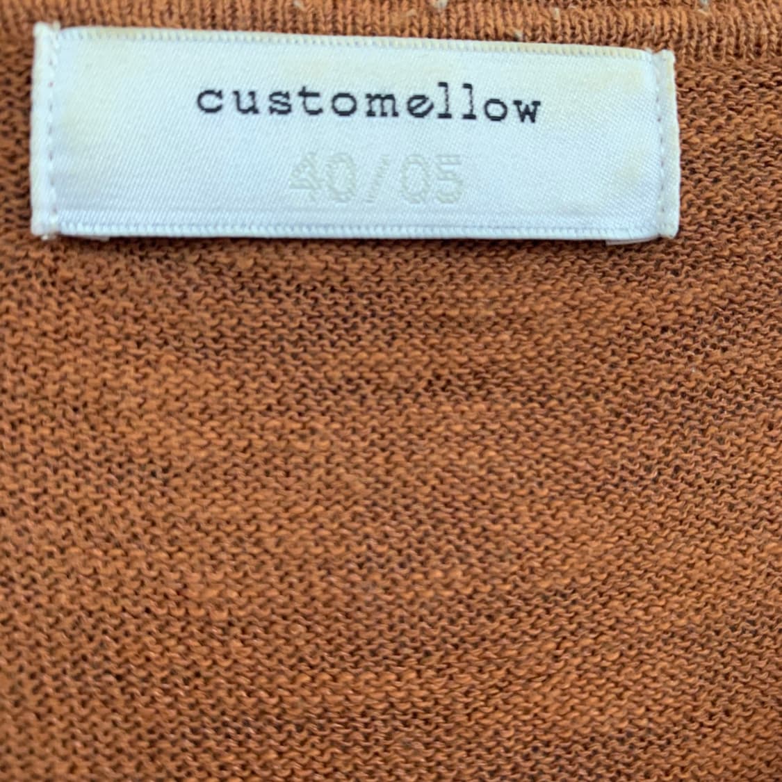 XL 커스텀멜로우 새드 스마일 니트 폴로 PK 반팔 카라티 상품이미지4