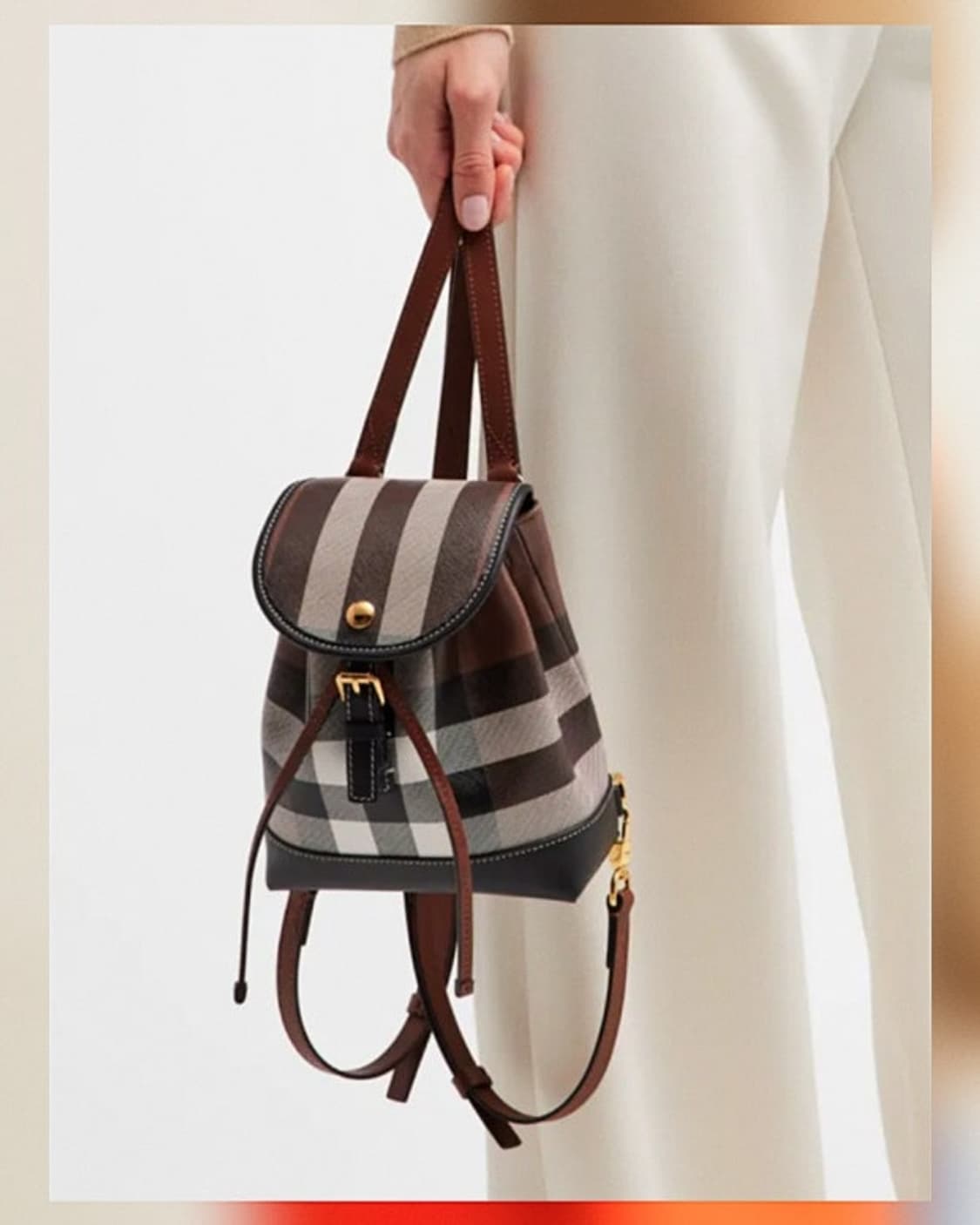 버버리 체크 마이크로 백팩 ( 새상품 , 정품 ) 상품이미지1