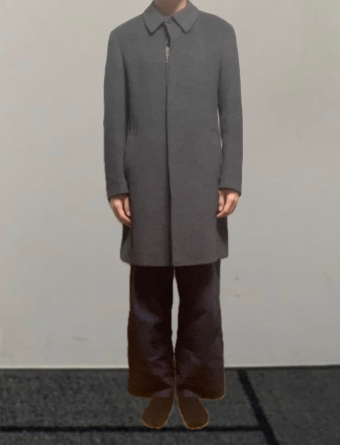 요지 야마모토 울 앙고라 싱글코트 상품이미지3