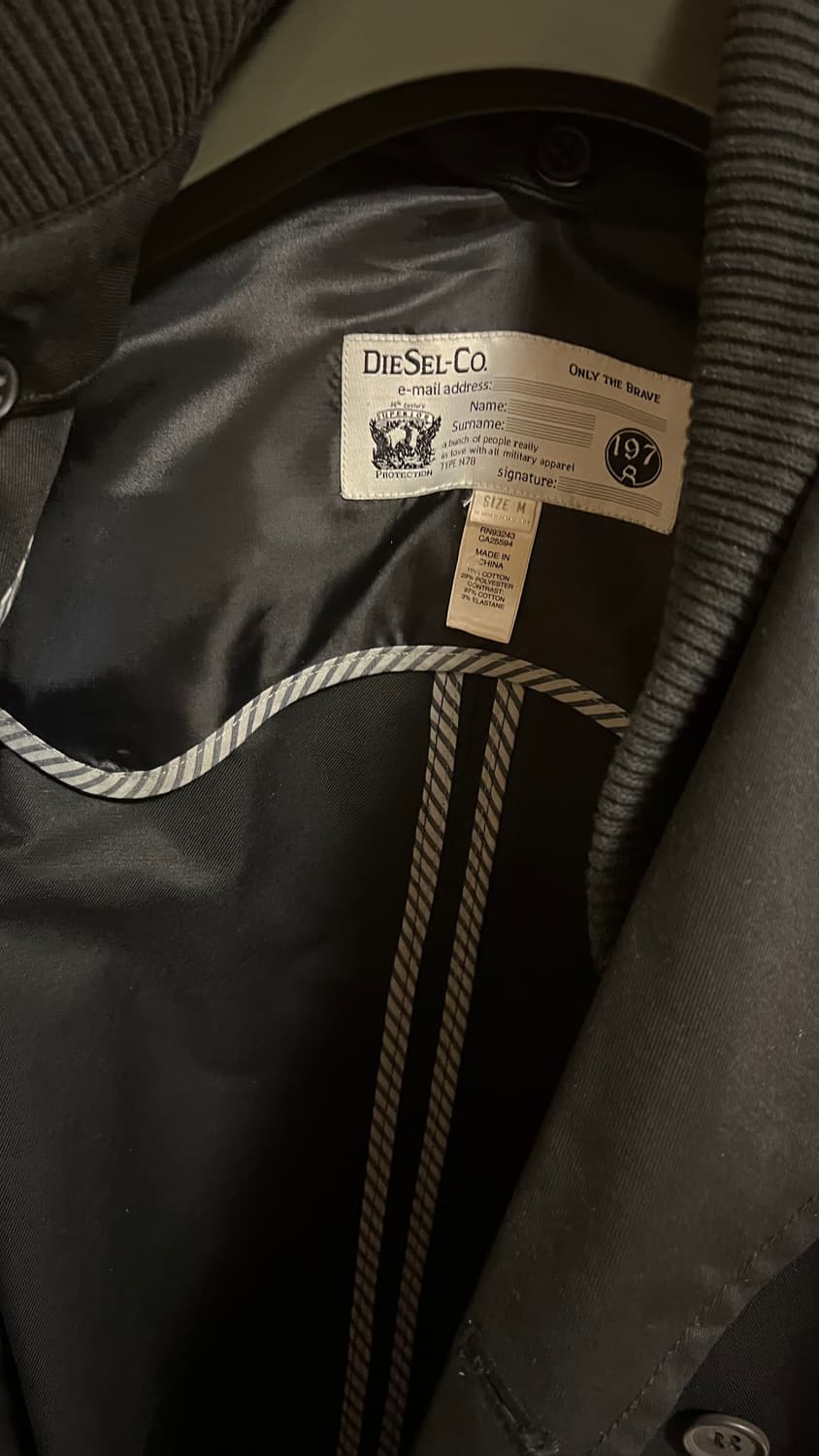 디젤 빈티지 트렌치 코트 m 상품이미지6