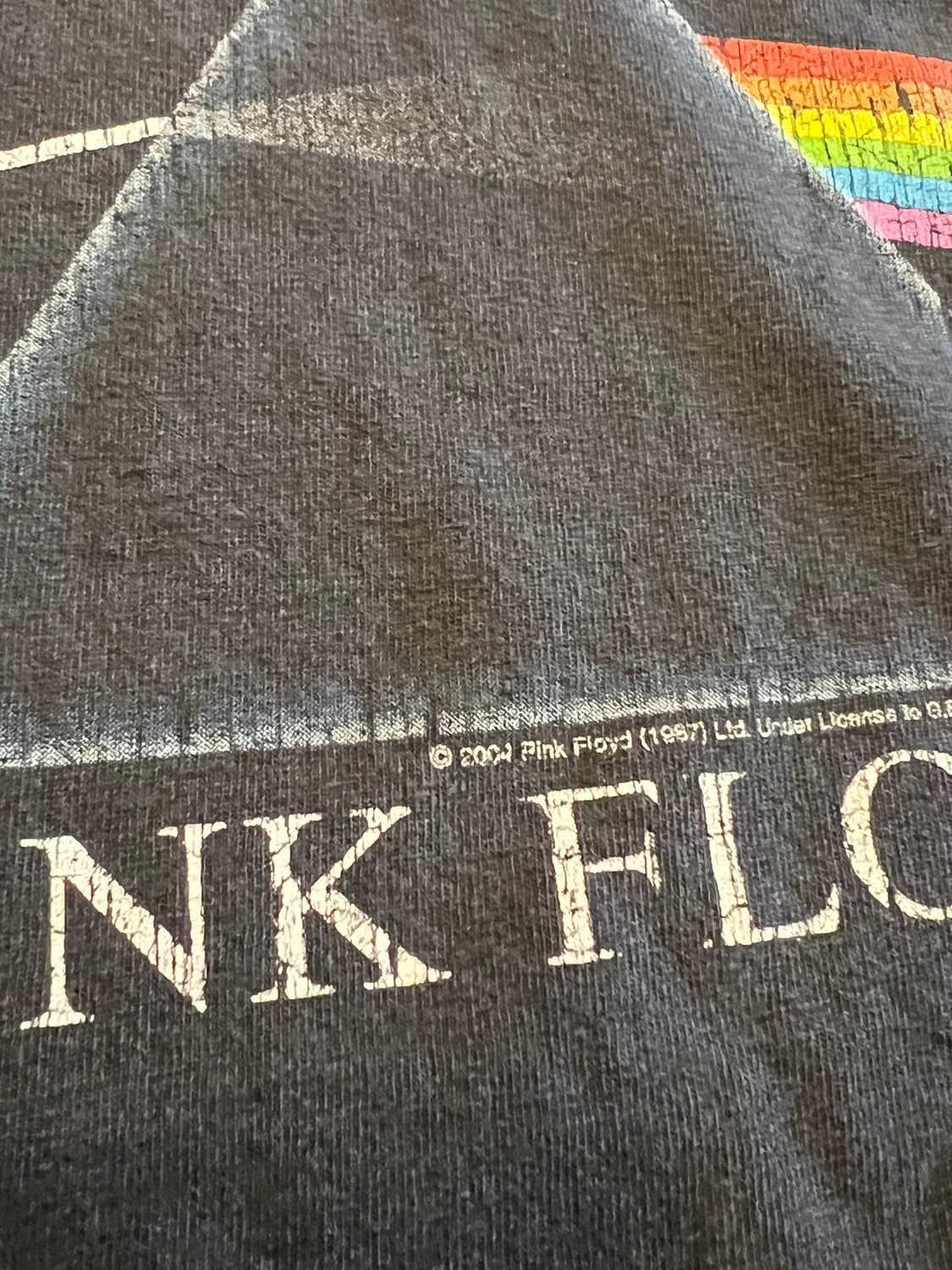 00's [XL] 핑크플로이드 다크사이드 프리즘 빈티지 밴드티셔츠 상품이미지8