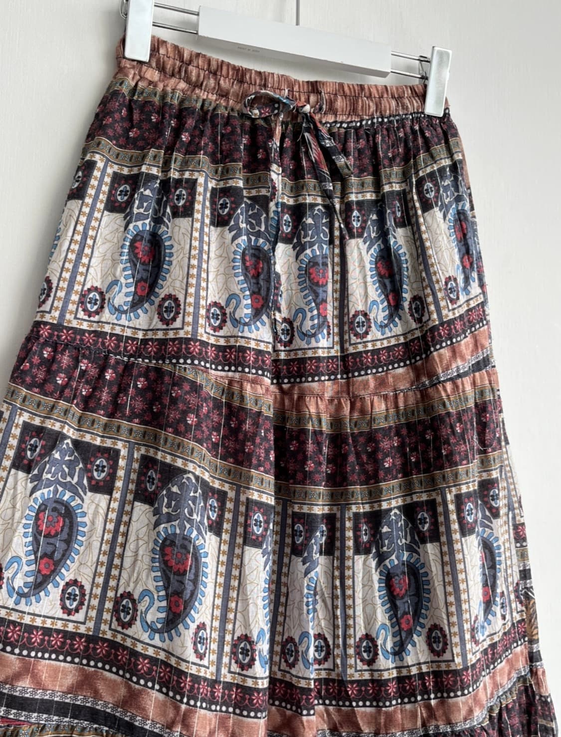 AFRICA TARO 페이즐리 패턴 롱 스커트 상품이미지3