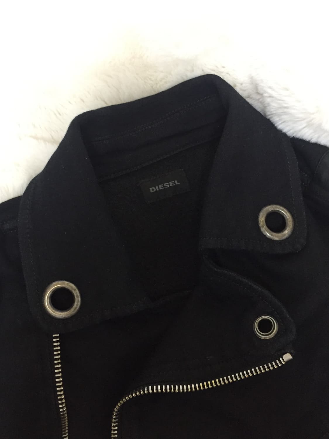 디젤 코튼 블랙 라이더 자켓 상품이미지3