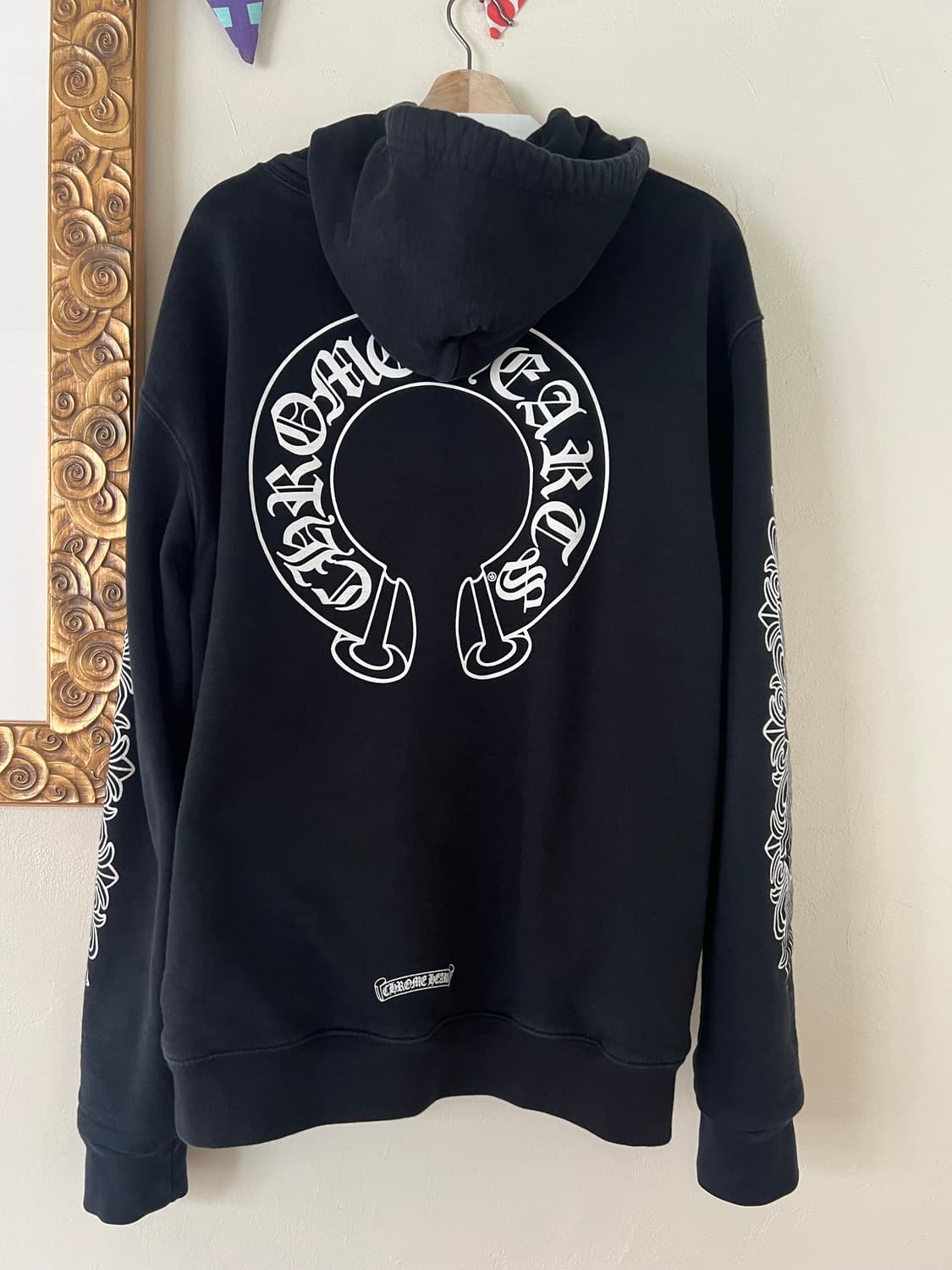 [xl] 크롬하츠 홀스슈 플로랄 헤비웨이트 후드집업 상품이미지2