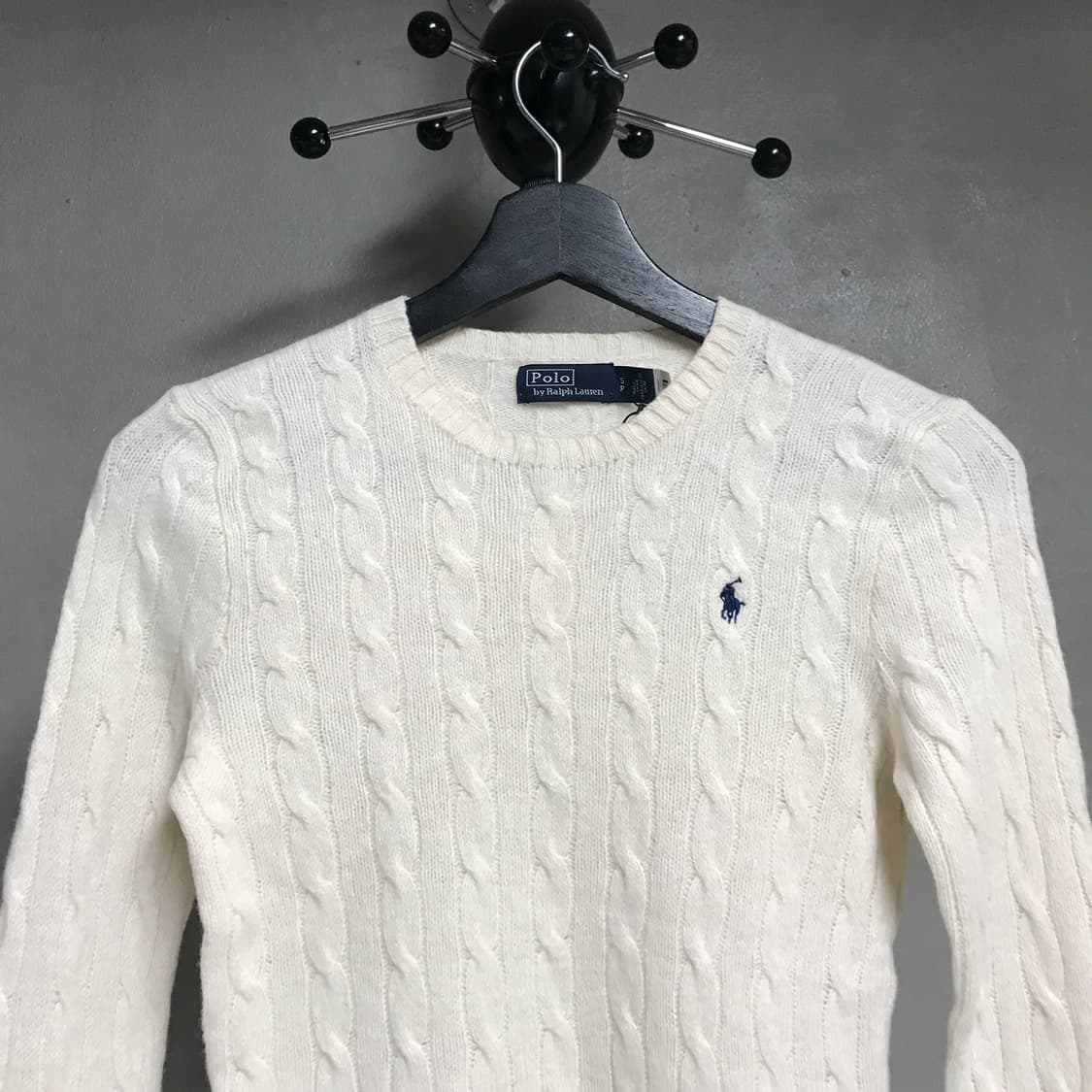 폴로 랄프로렌 QR 케이블 니트 아이보리 S(W) 상품이미지2