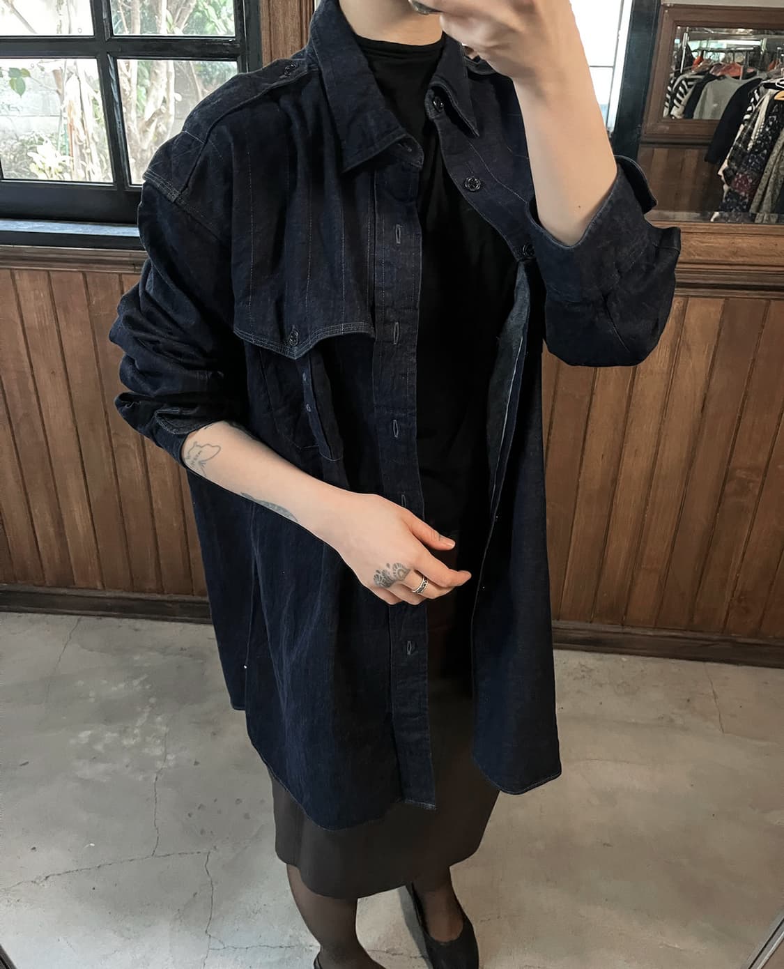 RRL indigo work denim shirkt 상품이미지5