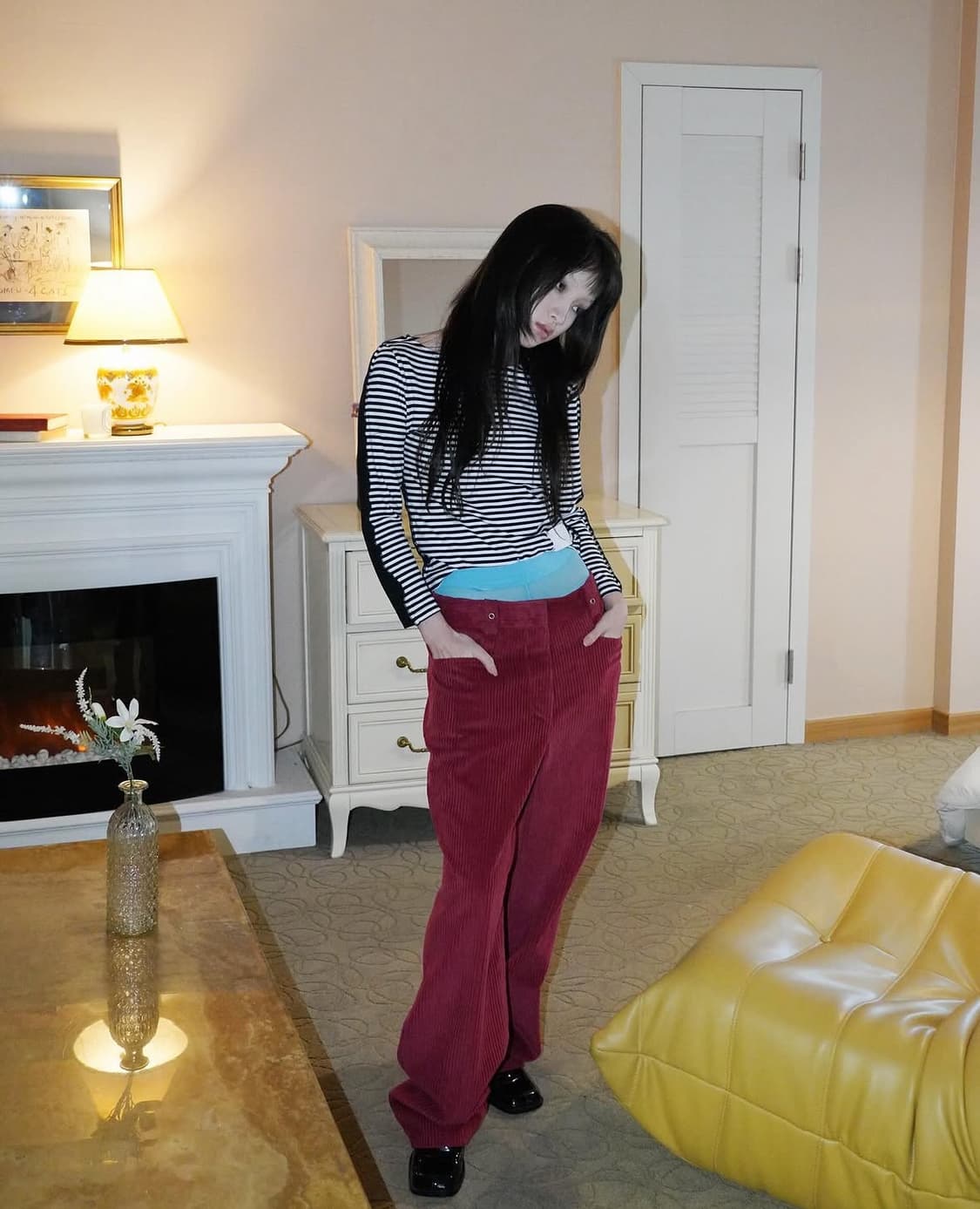 [Dared] corduroy pants (red) 상품이미지1