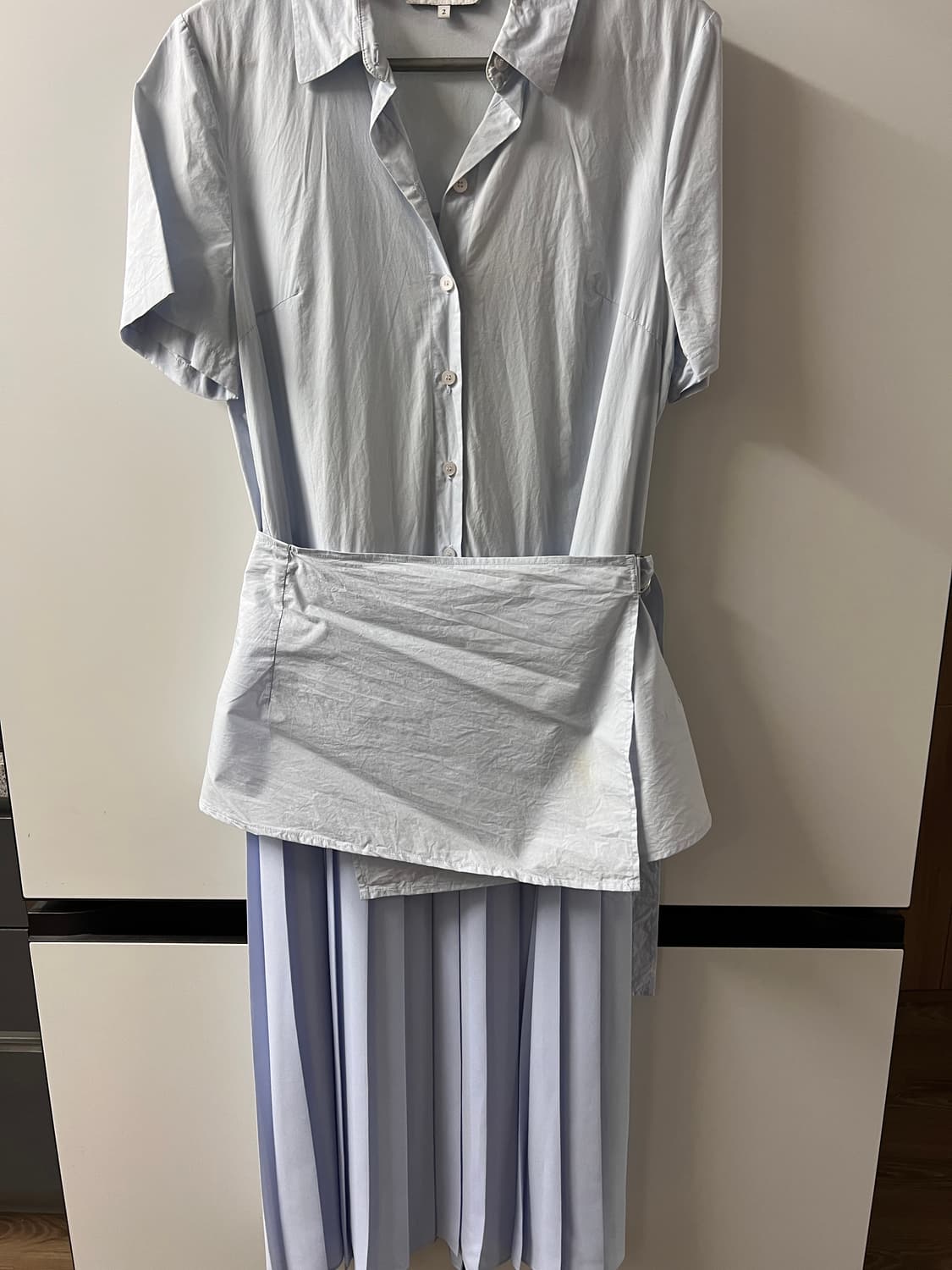 루에브르 셔츠 레이어드 원피스 상품이미지2