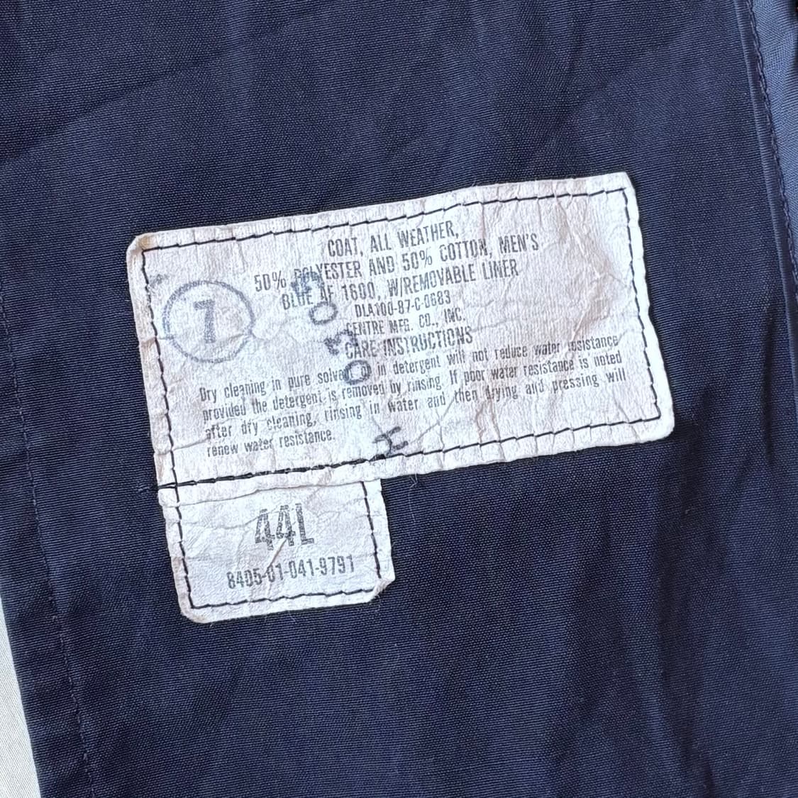 [44L/105-107] 80s USAAF All Weather Coat 상품이미지6