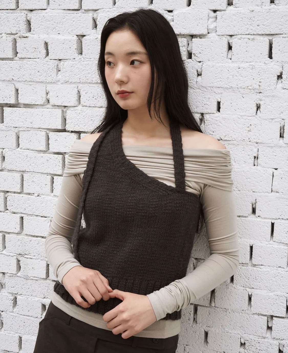 아우로 울 버튼 탑 새상품 상품이미지1