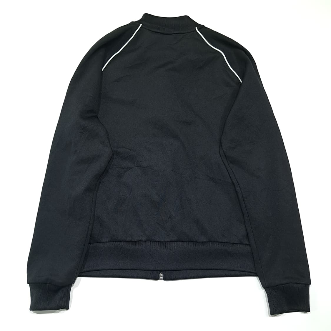 CK128 S 아디다스 트리코트 삼선 파이핑 블랙 집업 자켓 상품이미지6