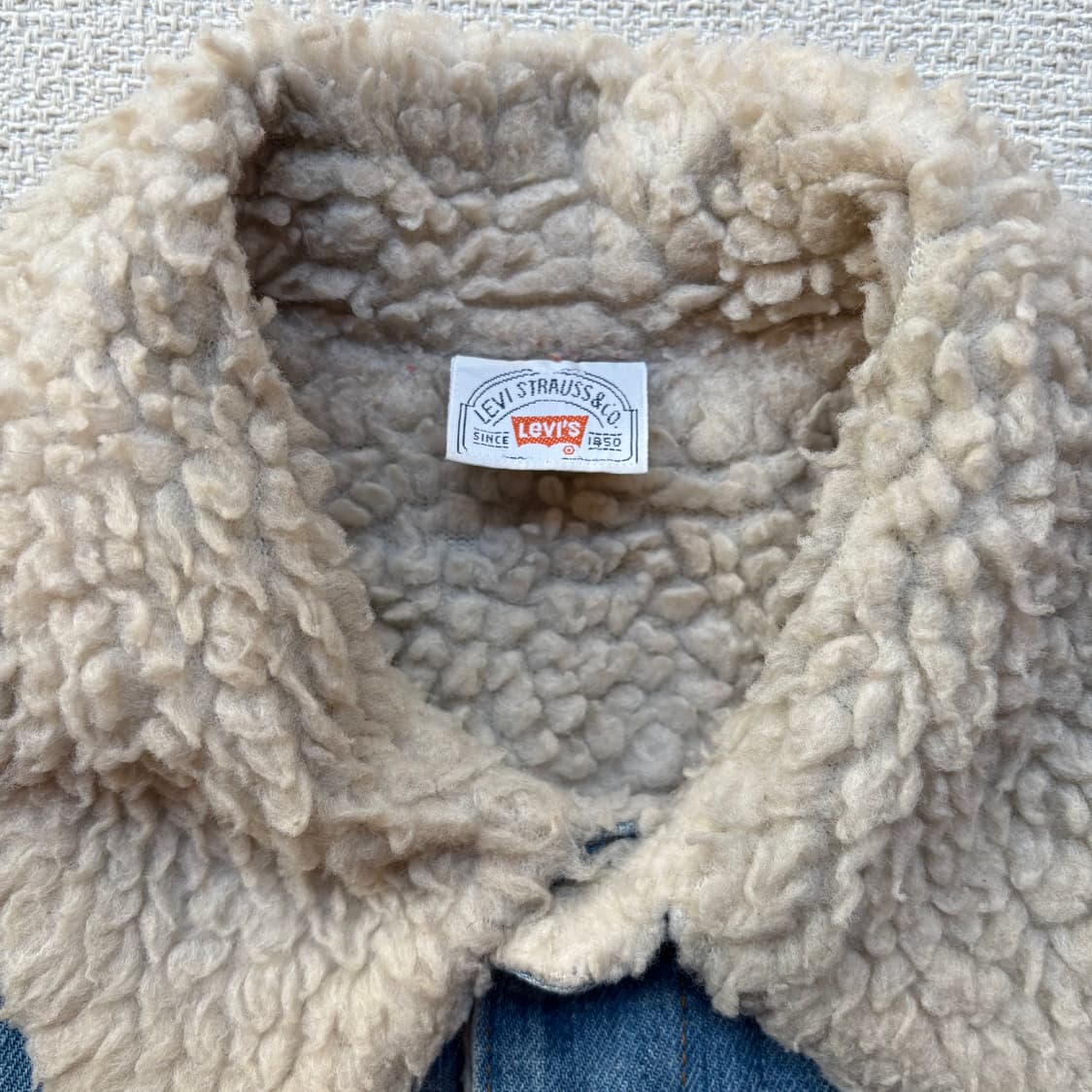 80s USA 리바이스 Levi’s 쉐르파 데님 트러커 자켓 상품이미지9
