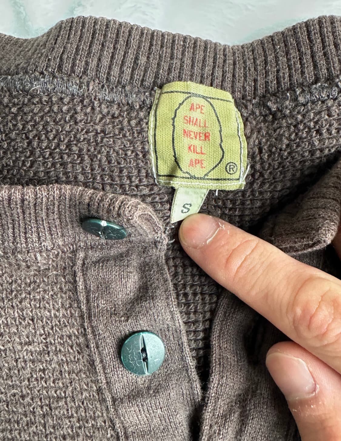 베이프 와플 헨리넥 맨투맨 상품이미지3