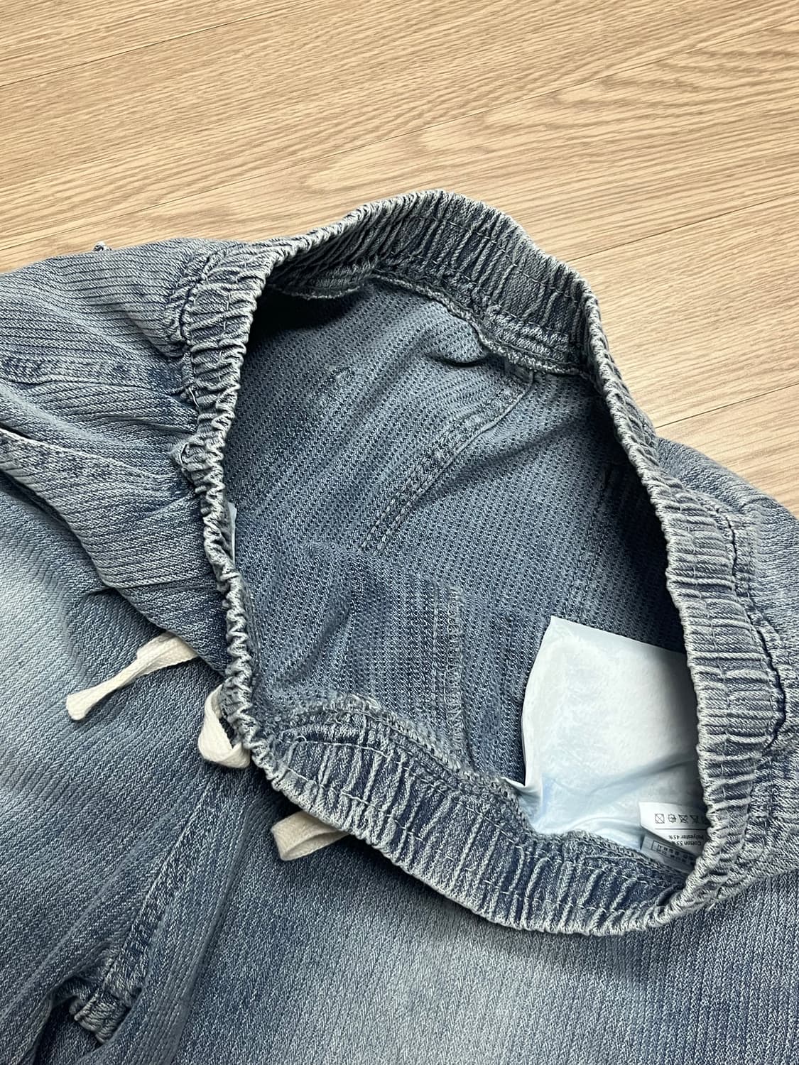 [새상품] 벌룬 와이드 밴딩 데님 팬츠 상품이미지4