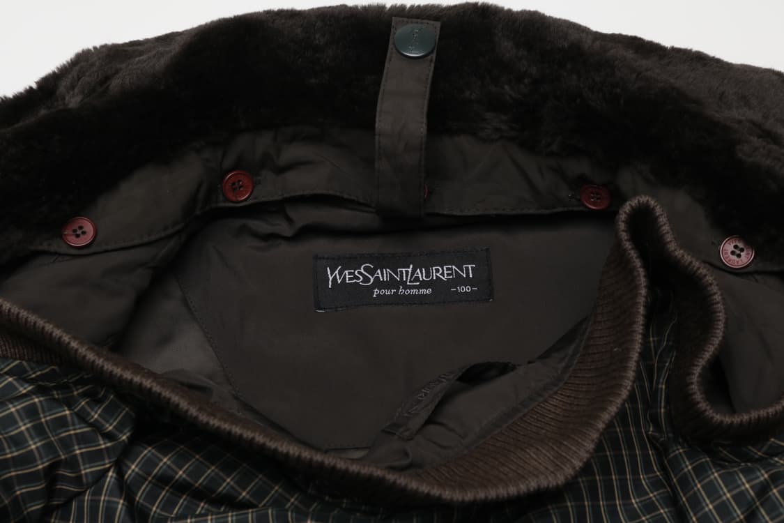 [L] ysl 입생로랑 퍼 카라 패디드 자켓 (퍼, 내피 탈부착) 상품이미지8