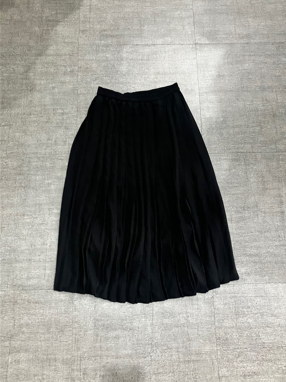 Uniqlo 유니클로 일본판 하구미모리걸 아메카지할메카지 롱스커트 블랙 상품이미지1