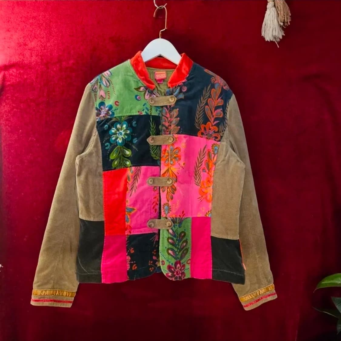 오일릴리(Oilily) 멀티컬러 벨루어 버튼 자켓 상품이미지1