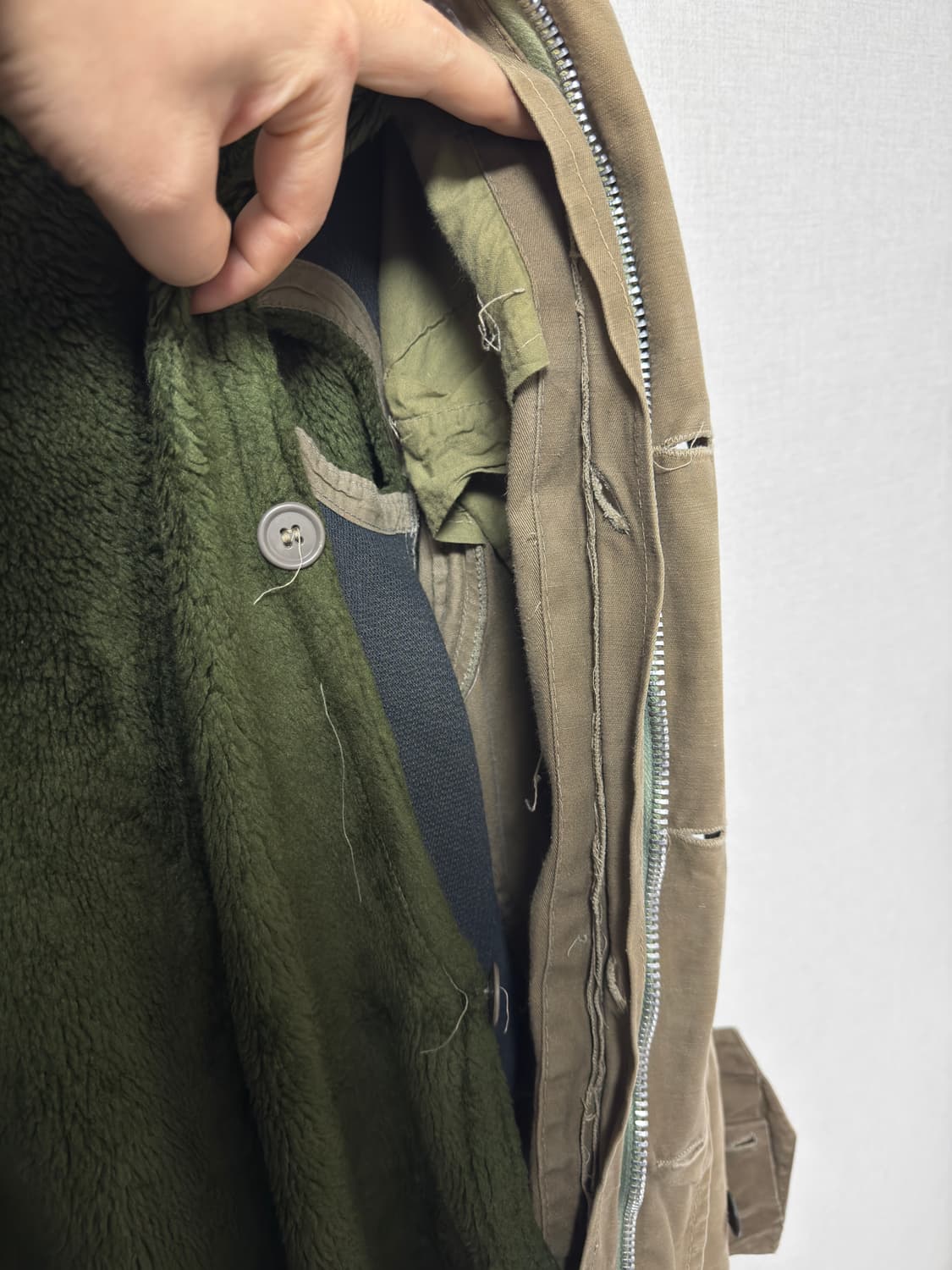 밀리터리 야상 개파카 56사이즈 상품이미지4