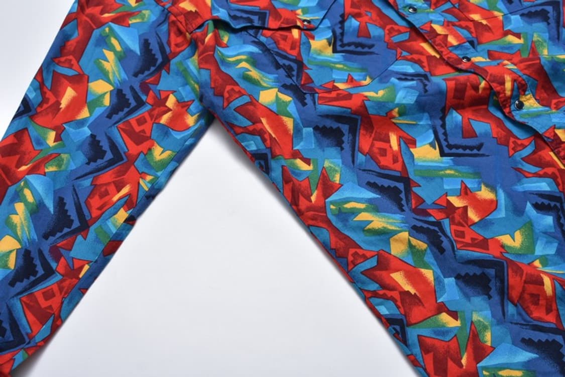 랭글러 트로피컬 차이나 카라 스냅버튼 웨스턴 셔츠 남방 N167  상품이미지6