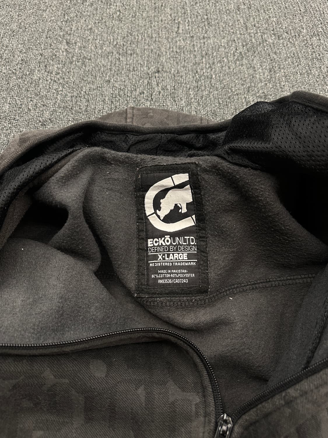 XL) 에코 언리미티드 그래픽 패턴 오버핏 후드집업 상품이미지7