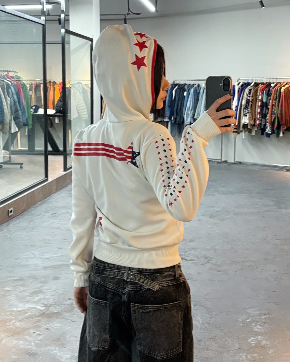 아디다스 USA 성조기 후드 져지 상품이미지3