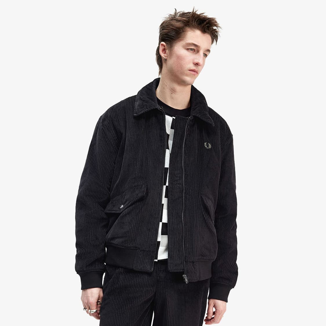 (L) 프레드페리 코듀로이 봄버자켓 fred perry 상품이미지2