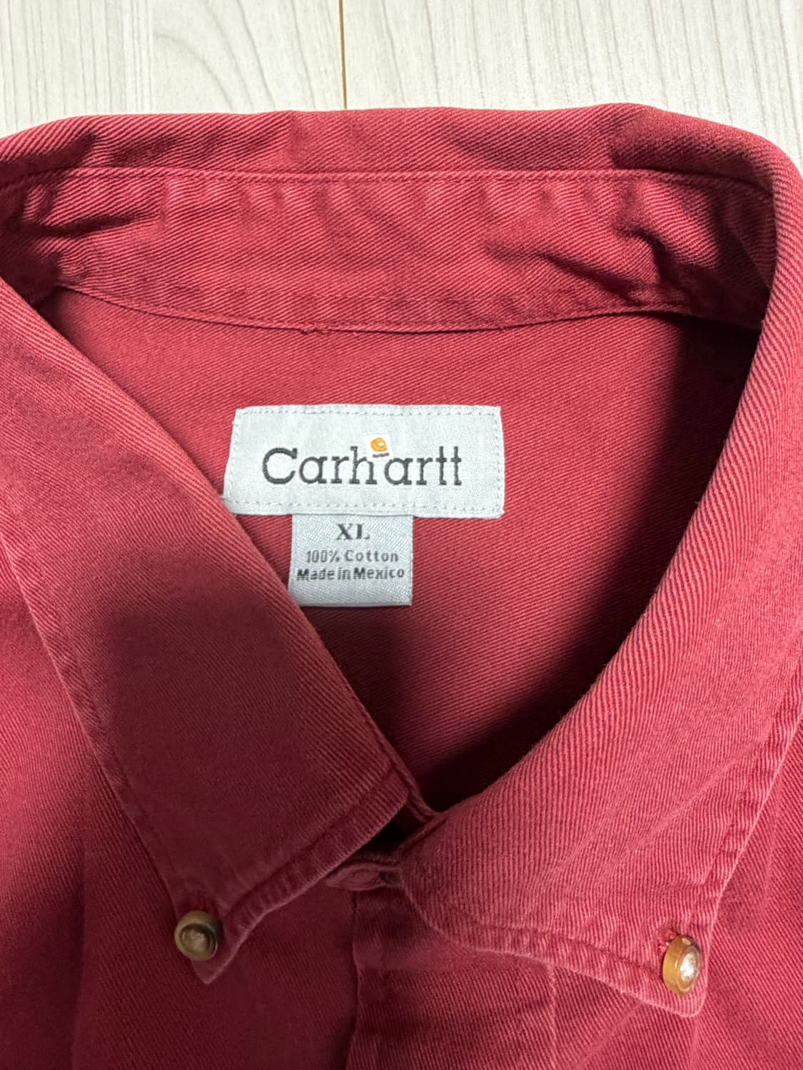 칼하트 버건디 셔츠 상품이미지2