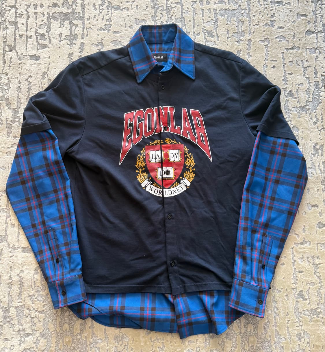 (M) 에곤랩 레이어드 셔츠 블루 상품이미지1