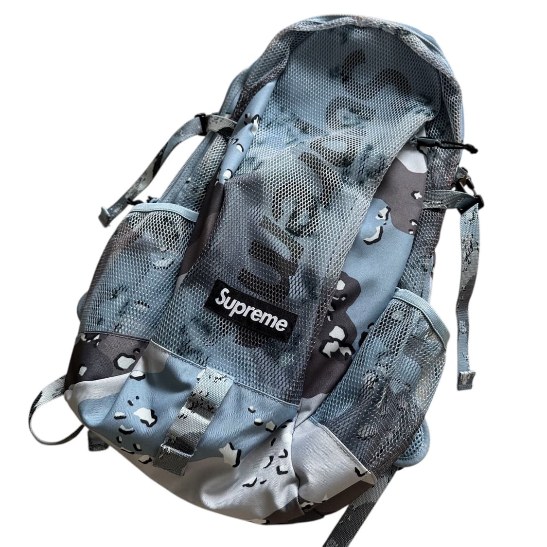 슈프림 20ss 블루 초콜릿 칩 카모 백팩 상품이미지2