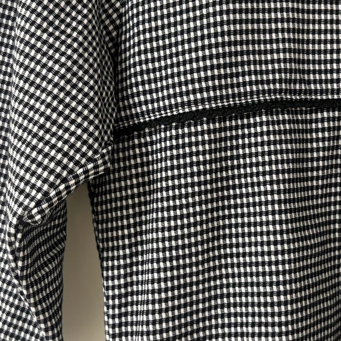 빈티지 7부 체크 티셔츠 상품이미지3