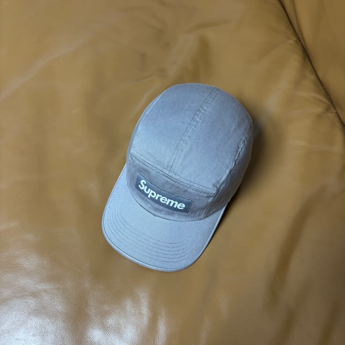 Supreme 슈프리 22ss 워시드 그레이 캠프캡 모자 (Grey) 상품이미지6