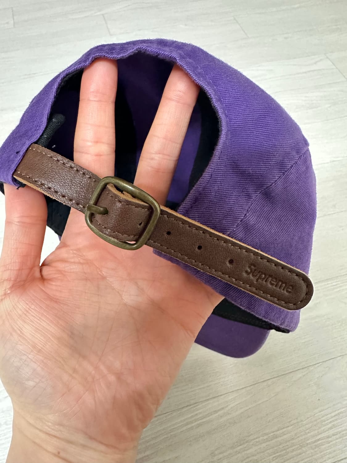 슈프림 24SS 워시드 치노 트윌 캠프캡 퍼플 상품이미지2