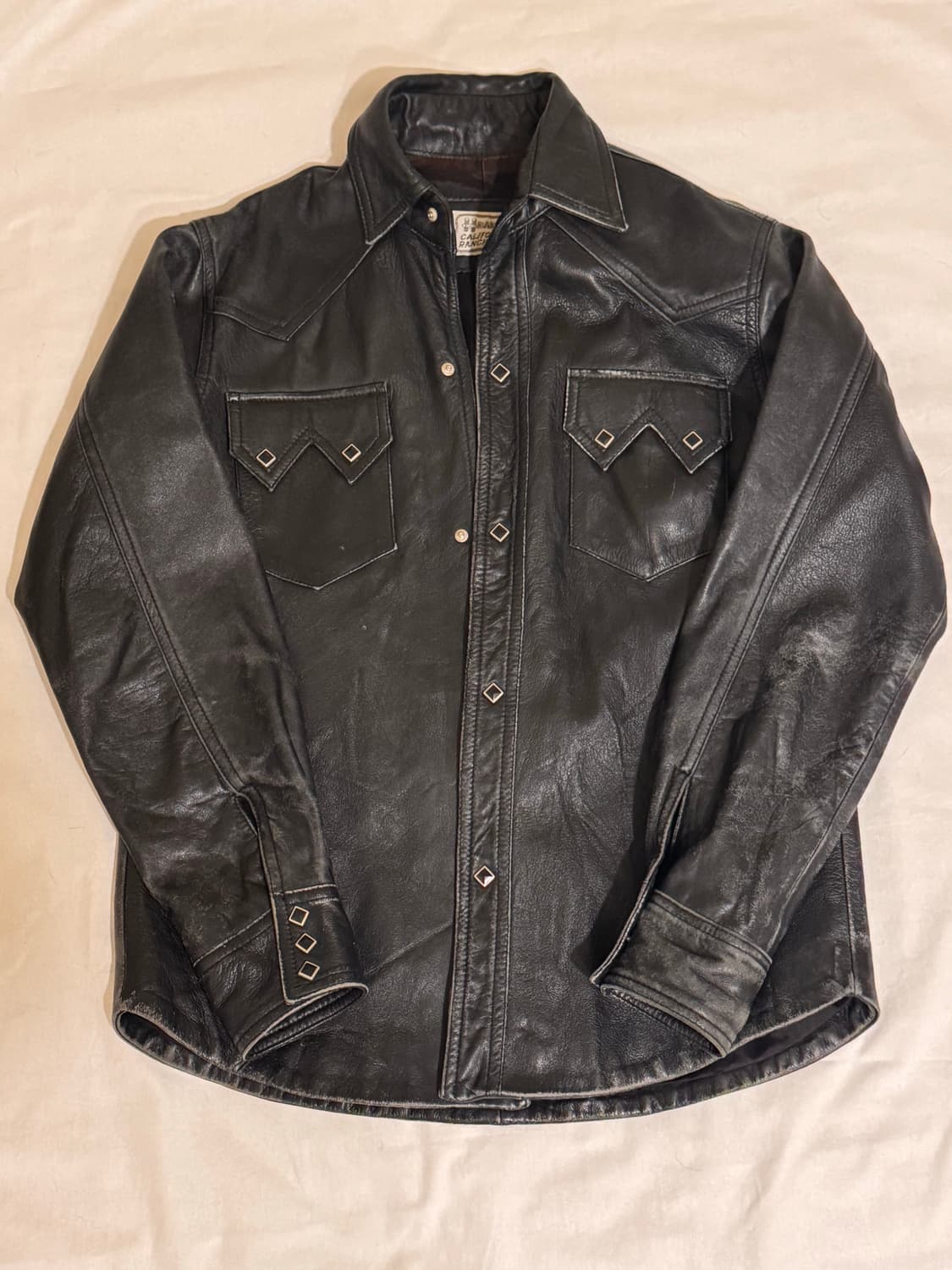 HbarC 레더 웨스턴 셔츠 자켓 상품이미지2