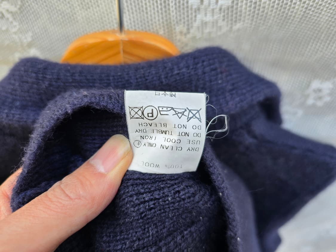 이에나 울 100% 니트 자켓 (made in japan) 상품이미지7